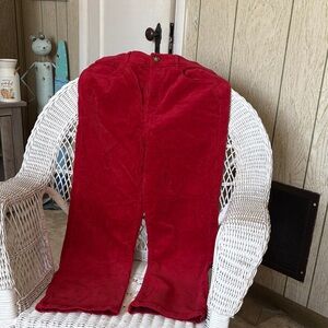 LOFT Red Corduroy Capris